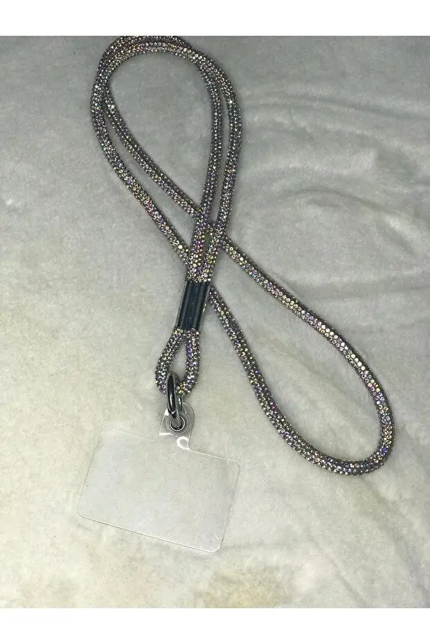 Taşlı Janjanlı Telefon Askısı Boyun Ipi