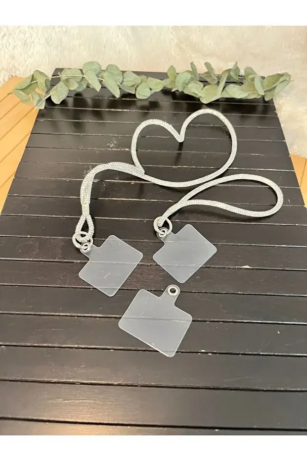 Gümüş Taşlı Şık Telefon Bilek Ve Boyun Askısı Telefon Askı Takim 1 Yedek Aparat Hediyeli