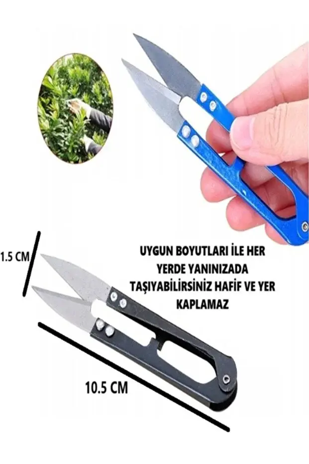 Terzi Balıkçı Hobi Makası Makas İplik İp Kesme Temizleme Makası Dikiş Sökme Nakış İlik Açma Makası