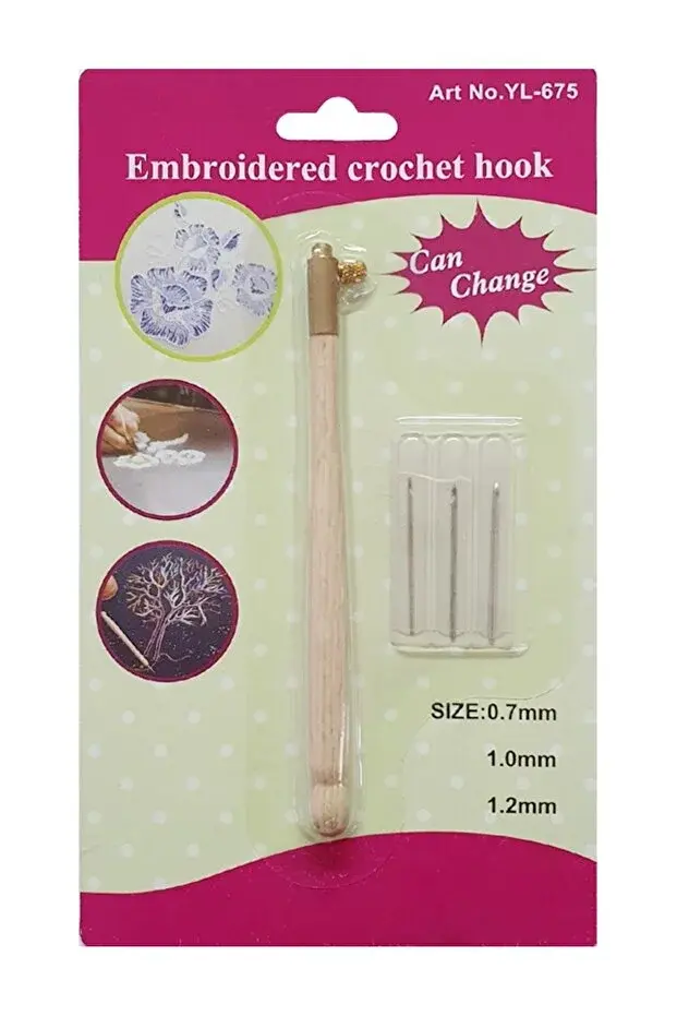 Suzeni Tığ YL-675 Tahta Saplı Nakış Kasnak Tığı