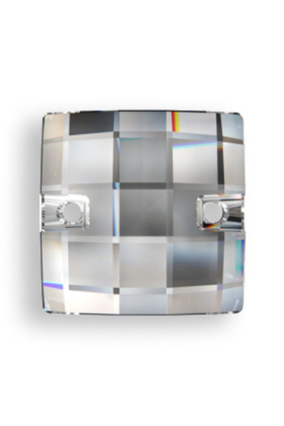 Premium 12mm Kare Kristal Delikli Dikme Taş Paketi (50 Adet) B:101