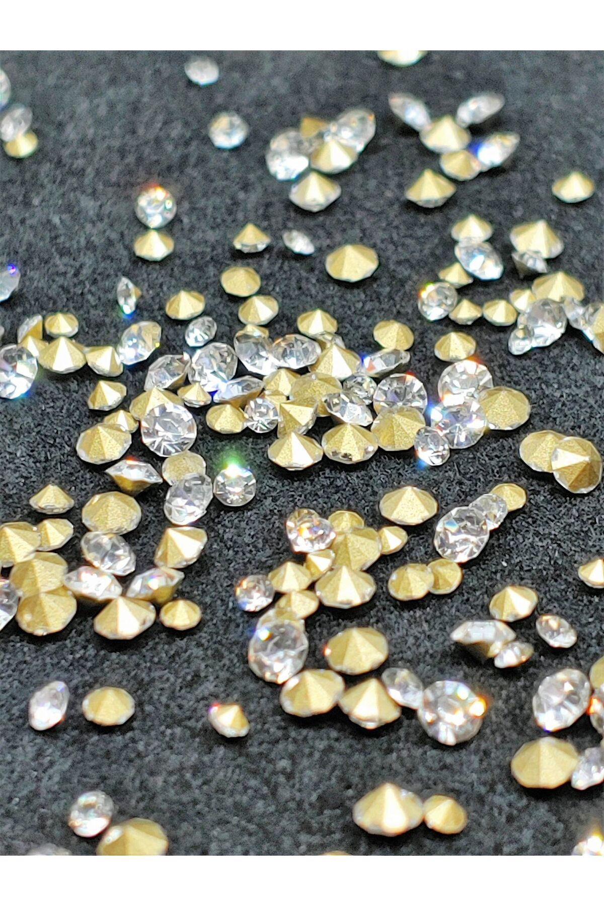 2mm Gold Kristal Süsleme Taşı 50g