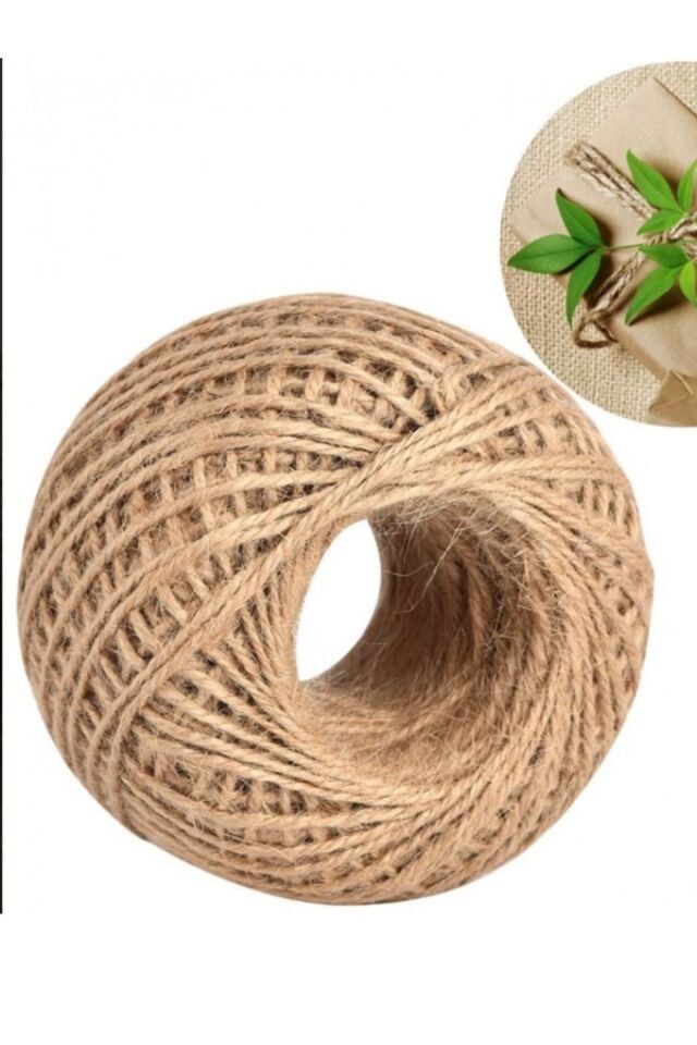 Hasır İpi, Çuval İpi, Kırnap İpi, Jüt İp 100 Gram, 100 Metre, 1 Adet – Diğer Parti Malzemeleri