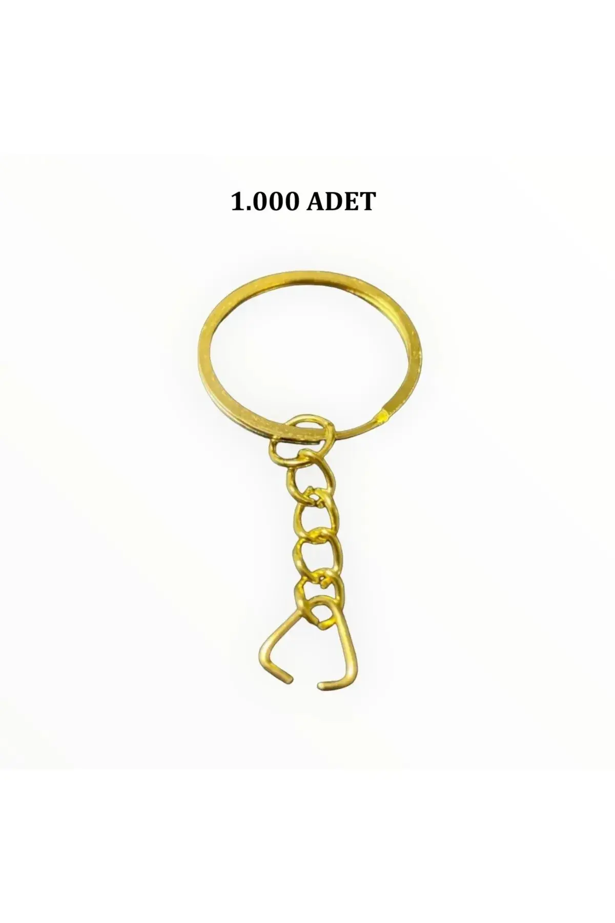 Anahtarlık Halkası Gold Renk Üçgen Aparatlı 1000 Adet Amigurumi Ve Makrome Anahtarlık Hal.