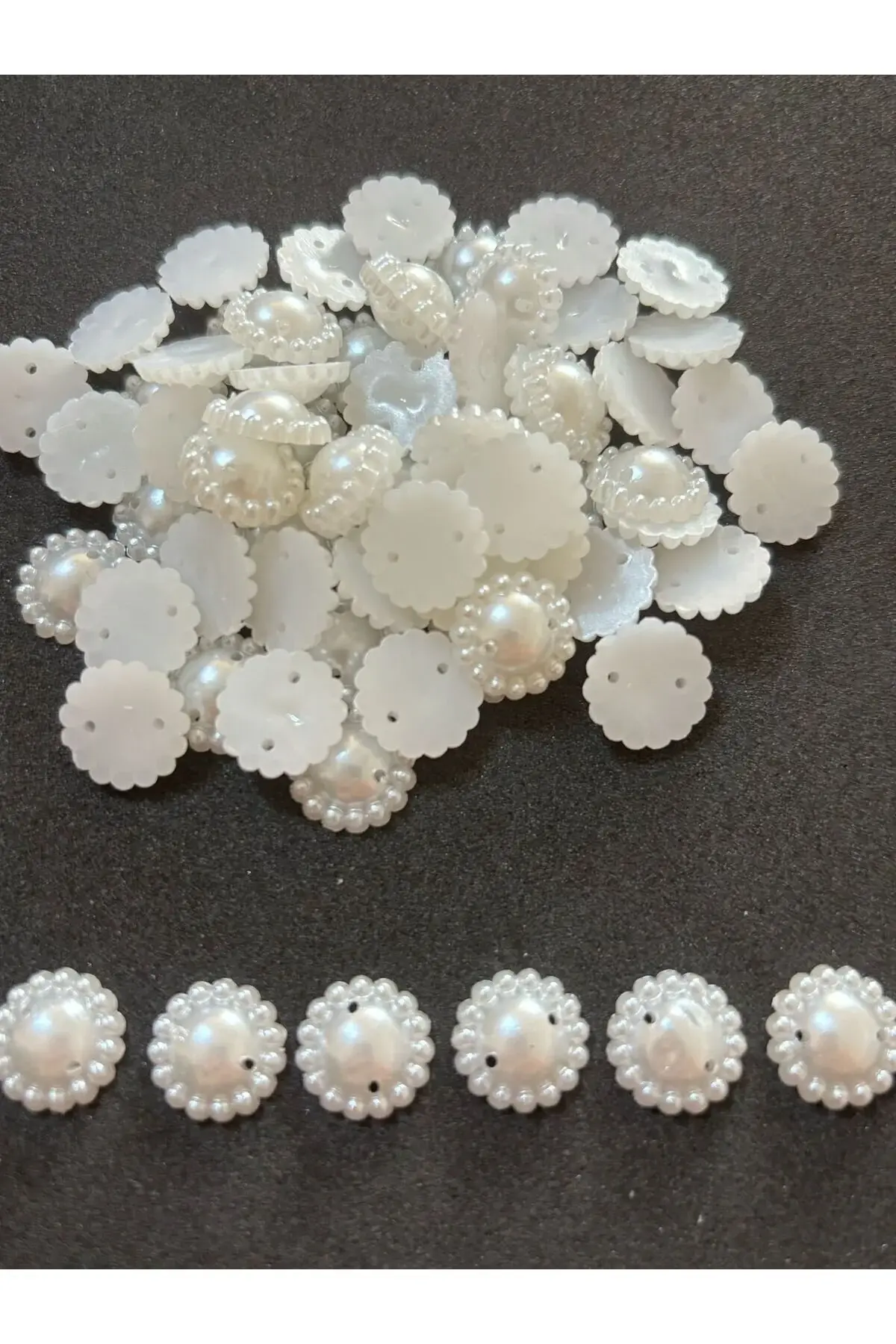 Güneş Model Beyaz Inci Delikli Inci 15 Mm. (100 ADET) B:33