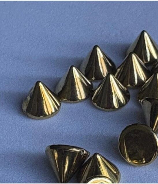 8 mm Gold Renk Drop Delikli Dikme Drop Gotik giyim Zımba (25 adet)