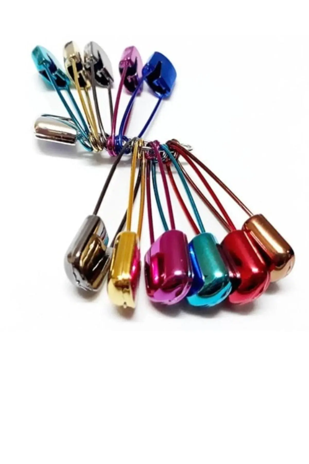 Demir Renkli Çengelli İğne 4 cm 10 adet