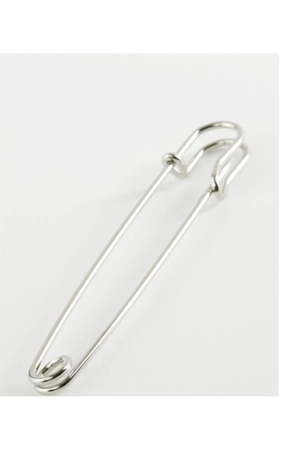 8,5 Cm Iskoç İğnesi, Nikel Renk, Çengelli İğne (5 ADET)