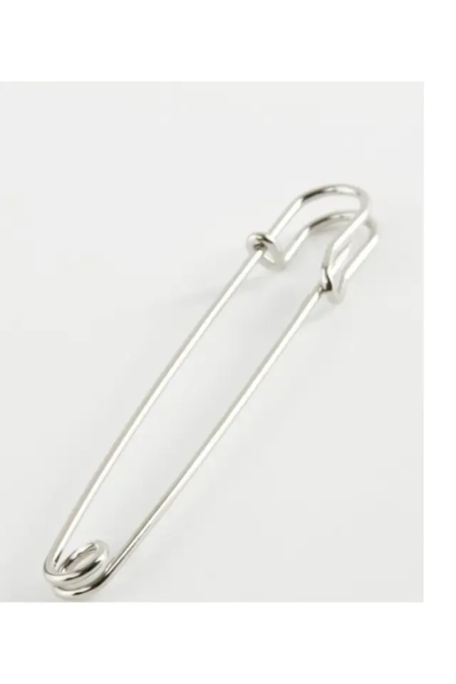 8,5 Cm Iskoç İğnesi, Nikel Renk, Çengelli İğne (5 ADET)