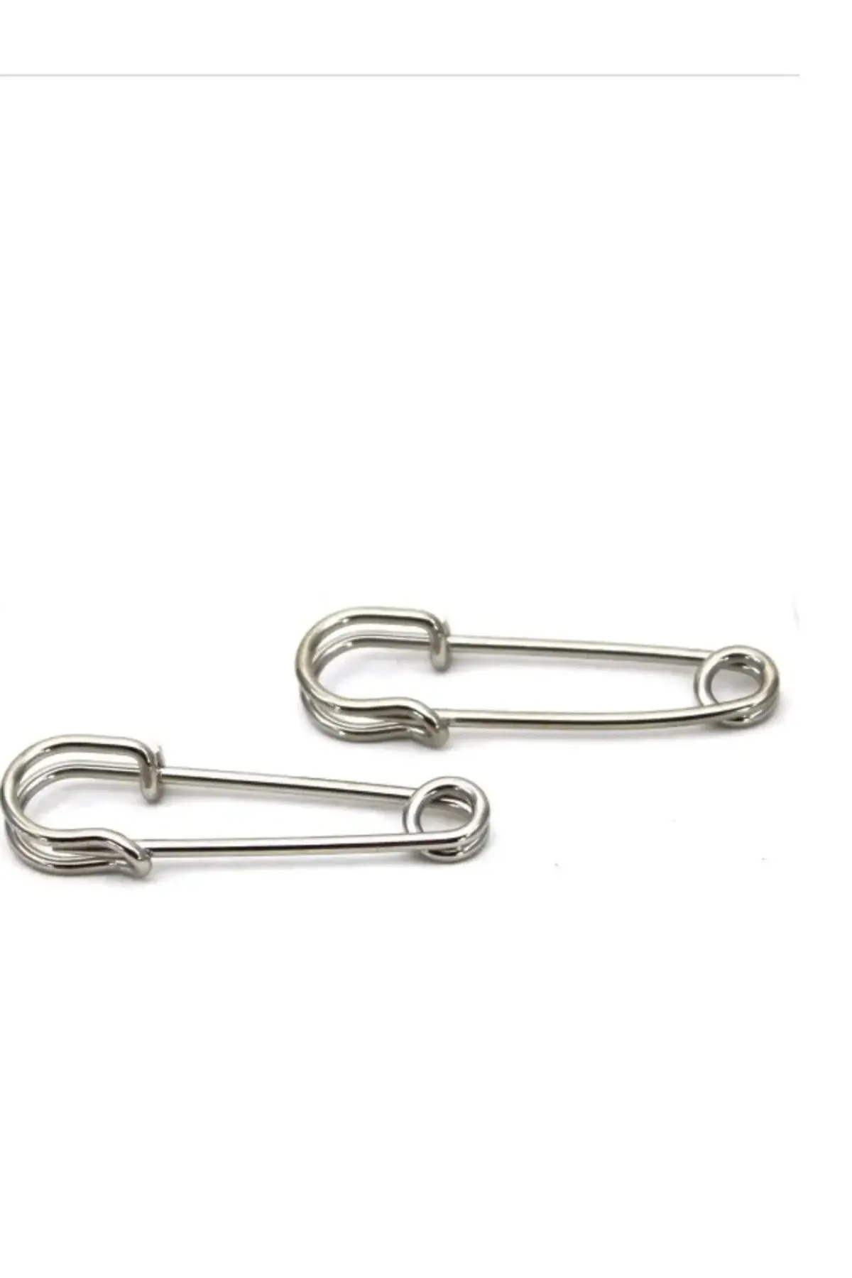 5,5 Cm Iskoç Iğnesi, Nikel Renk, Çengelli İğne (5 ADET)