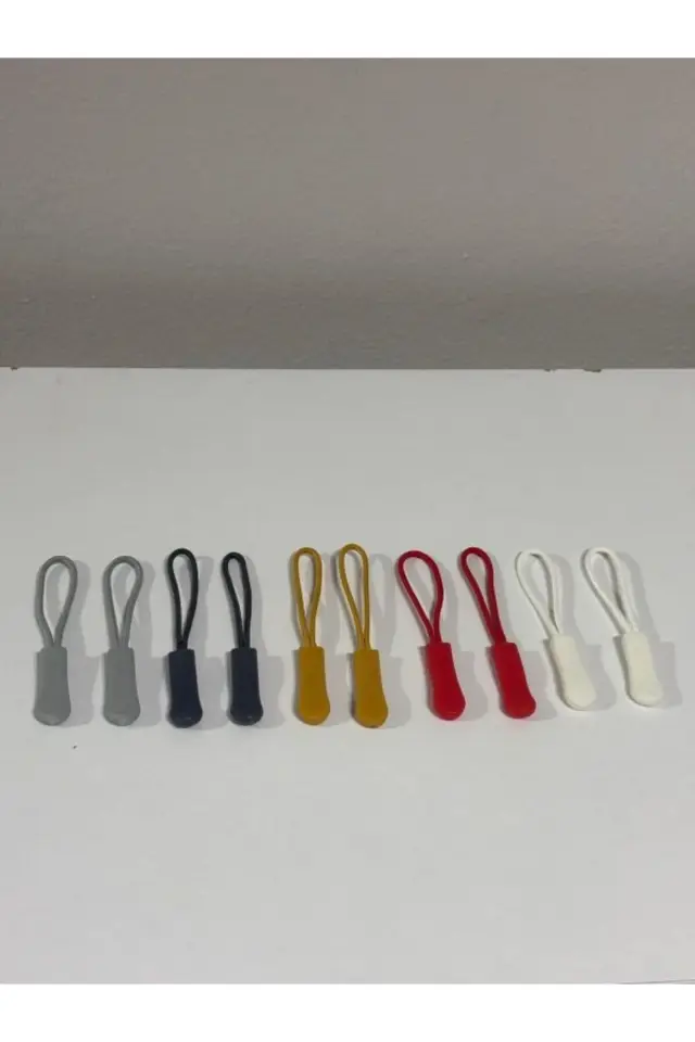 10 Adet Fermuar Elcik Fermuar Çekme İpi Fermuar 6.5 cm