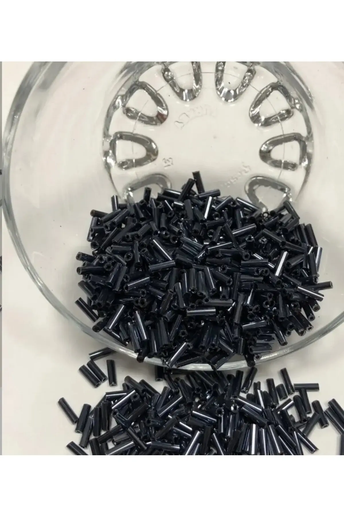 Boru Boncuk 6 Mm Lacivert (50 gram)