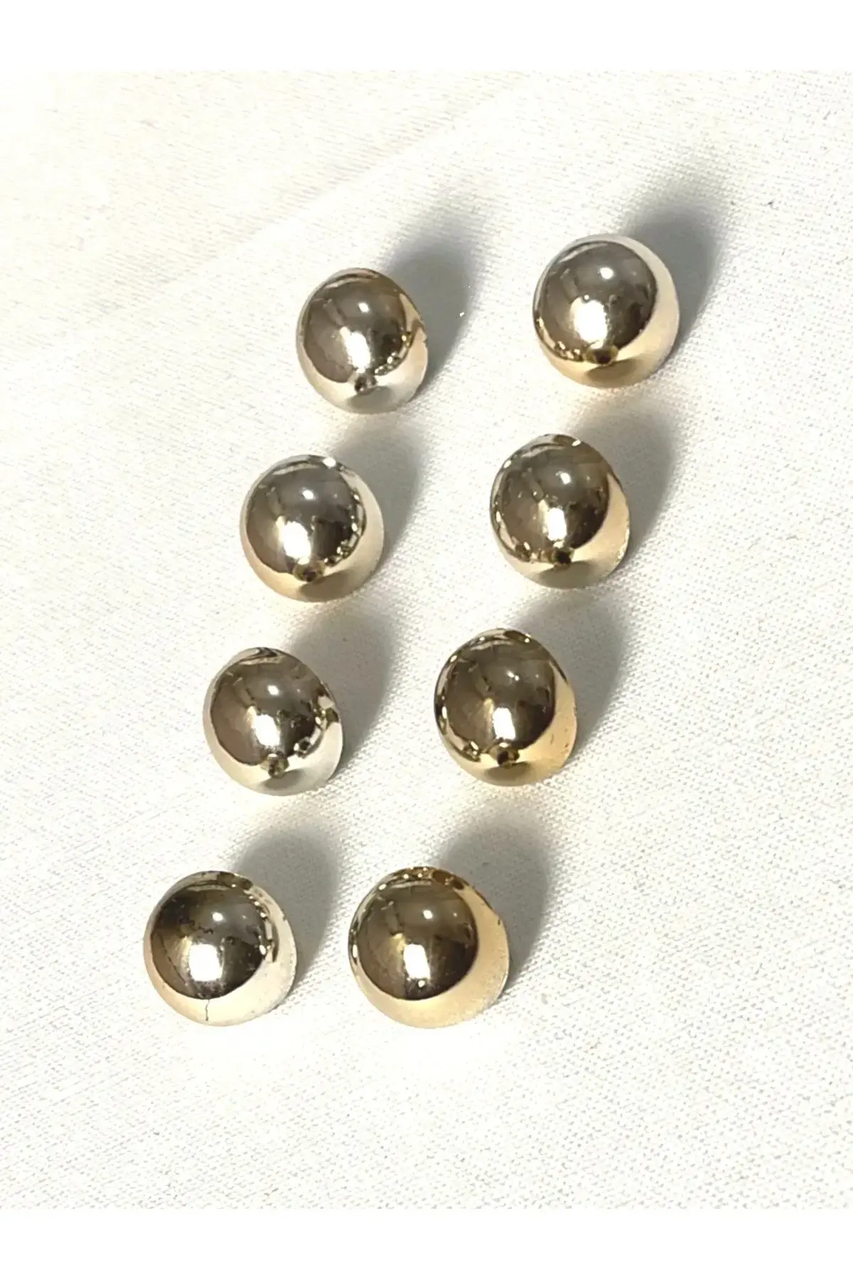 6'lı 3 Büyük 1,8 cm 3 Küçük 1,5 cm Açık Gold Top Tasarım Düğme(BD37)