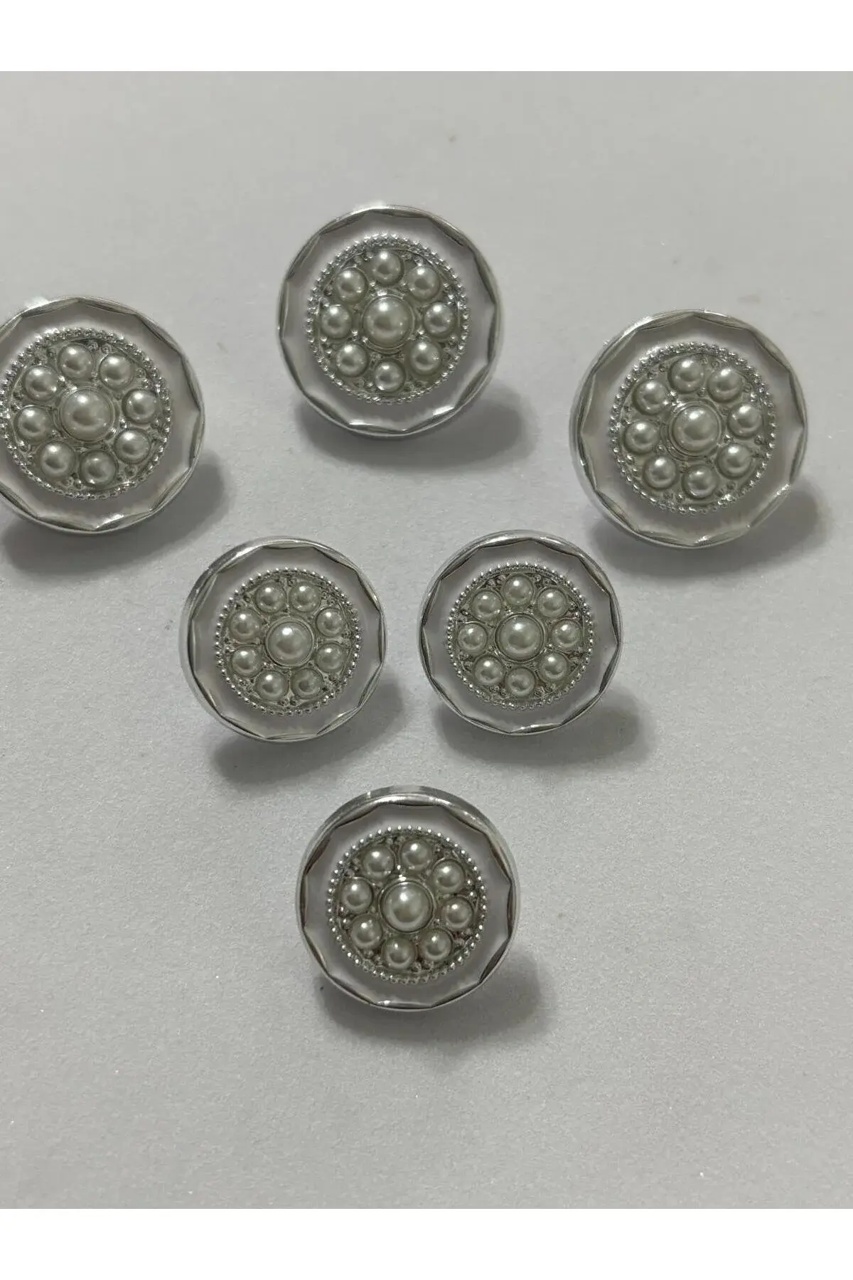 6'lı Takım 3 Büyük 2,2 cm 3 Küçük 1,8 cm Özel Tasarım Şık Düğme (BD31)