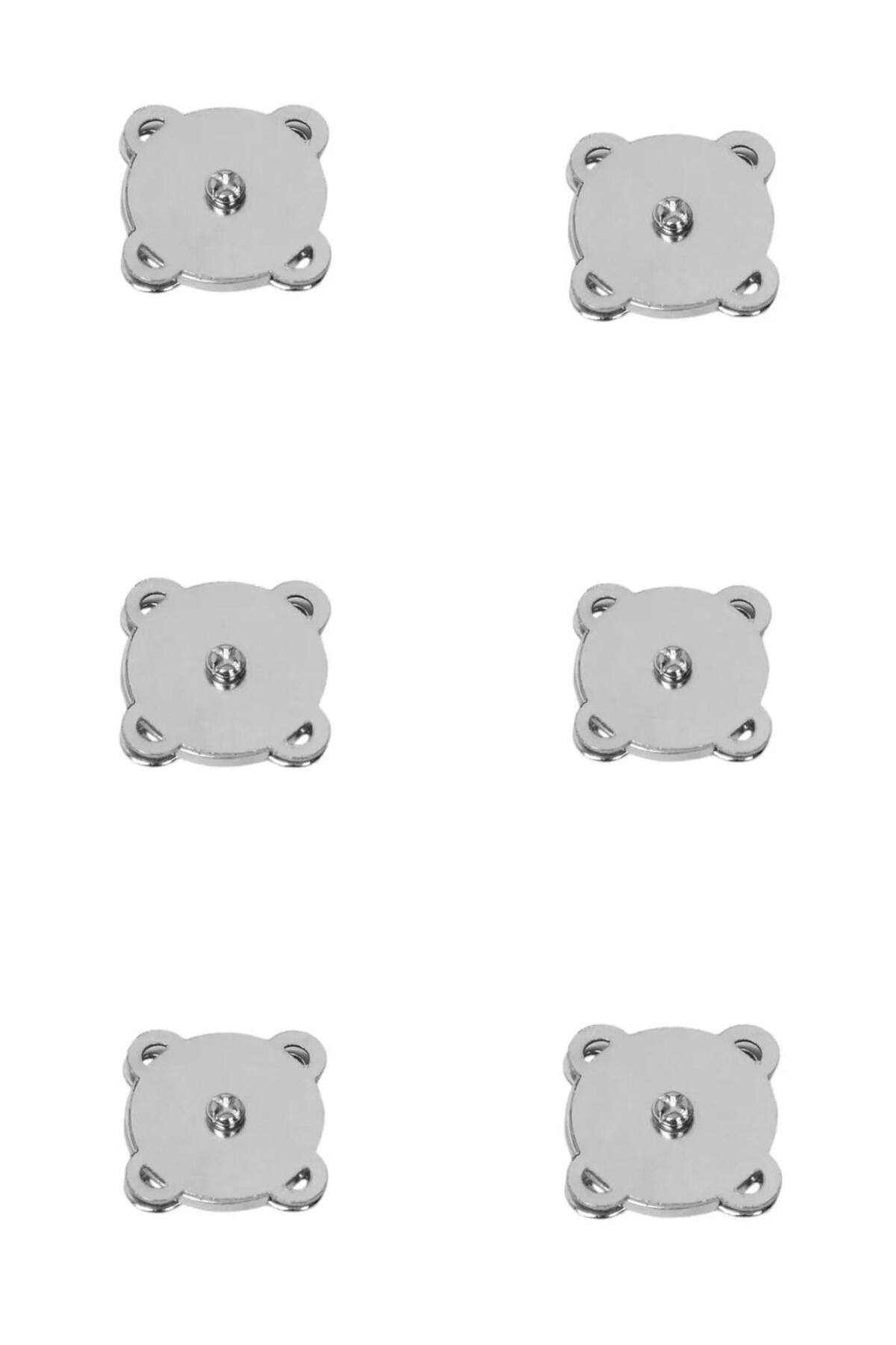 Çanta Aksesuarı Dikilebilir Mıknatıslı Çıt Çıt - 2 cm ( 6 adet )