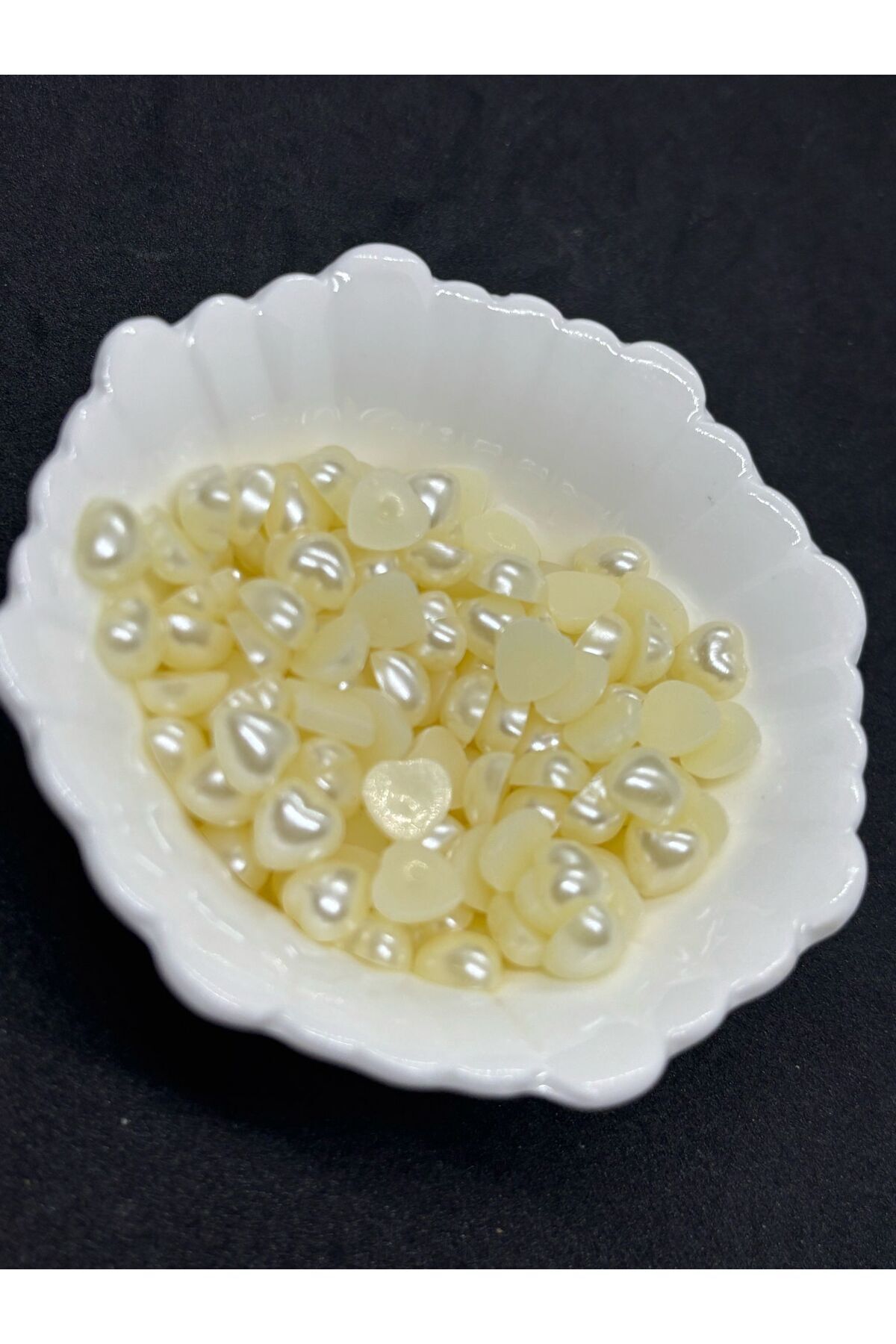 Yarım Kalp Inci 8 Mm Krem Rengi (50 GR - 350 AD) B:8